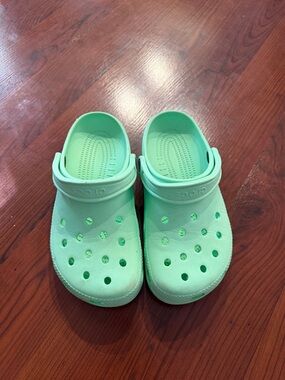 CROCS Kids' Classic Clog in Mint Green